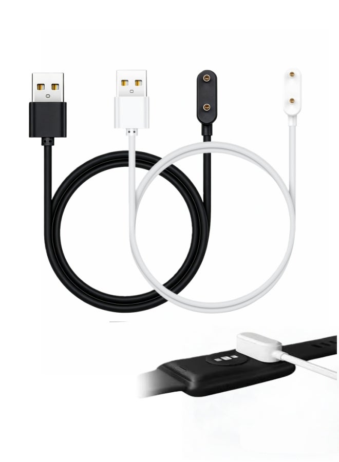 2 PCS Charger Compatible with Huawei Watch 4/5 ,Huawei Band 6/7/8/9/Fit, Smart Watch Replacement USB Charger Charging Cable 100cm, Magnetic Attraction Charger - Image 1